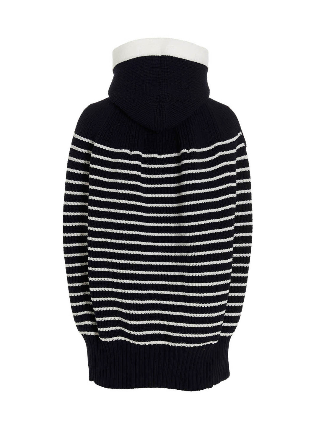 Striped Hooded Cape Capes Blue