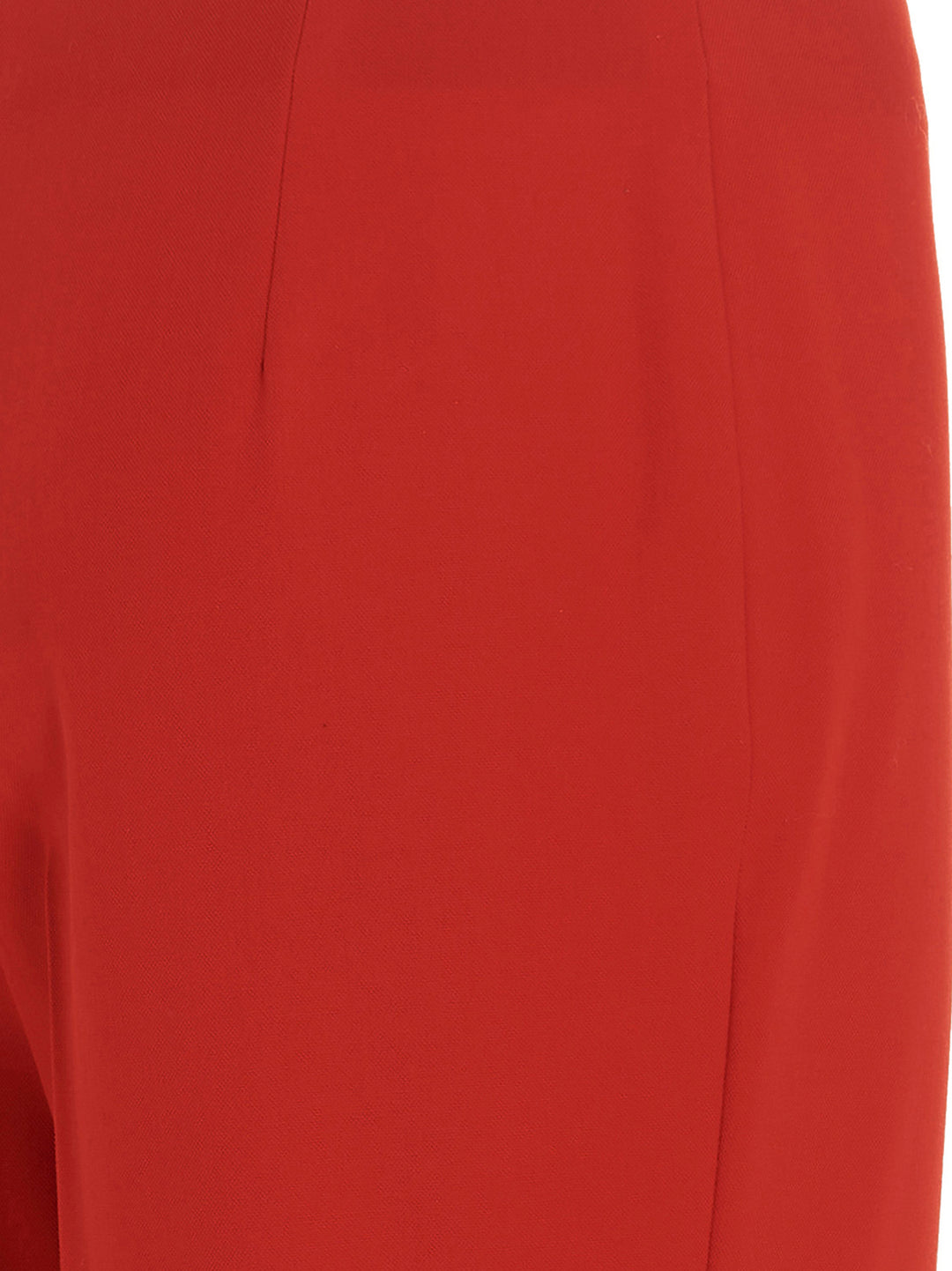 Straight  With Pleat Pants Red