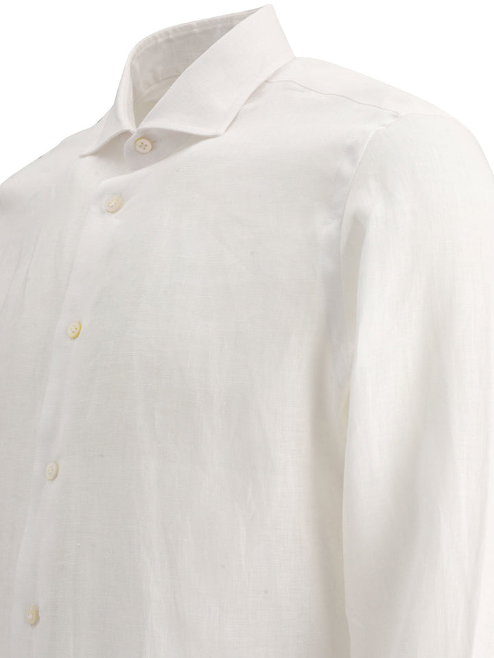 Classic Linen Shirt Shirts Bianco