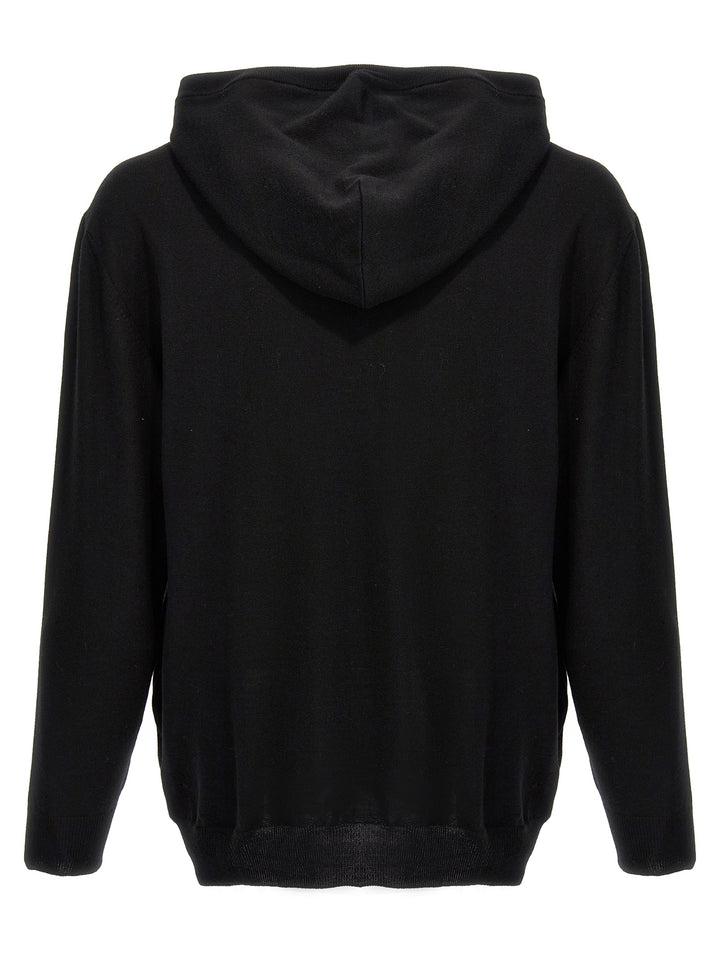 Teddy Hooded Sweater Sweater, Cardigans Black