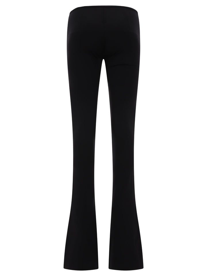 Zip-Embellished Trousers Nero