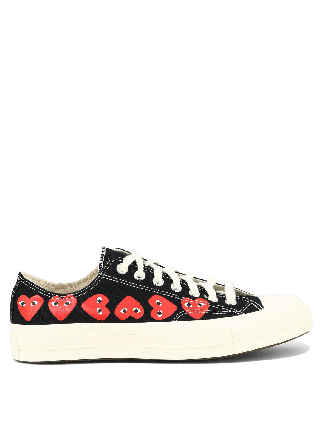 Small Hearts Sneakers & Slip-On Nero