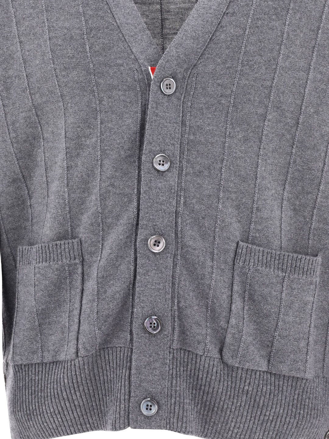 Rwb Cardigan Knitwear Grey