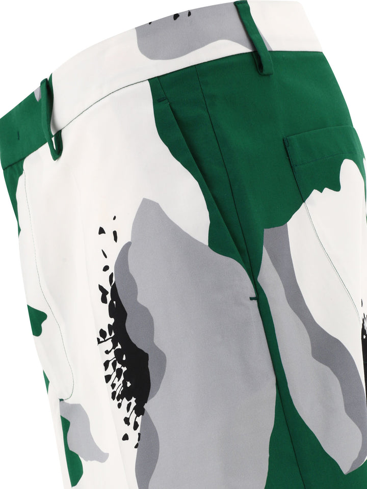 Valentino Flower Portrait Short Verde