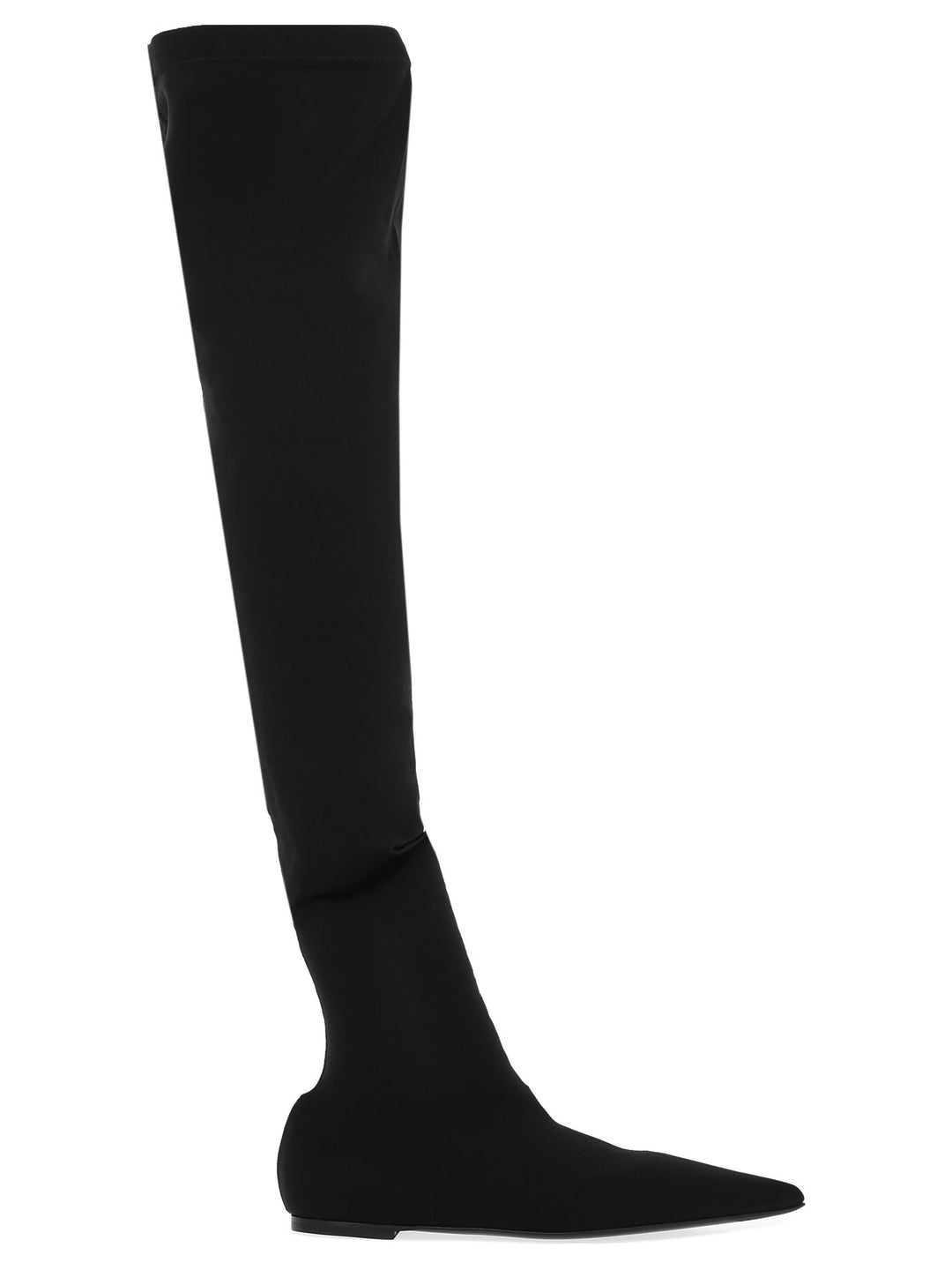 Stretch Jersey Thigh-High Boots Stivali & Stivaletti Nero