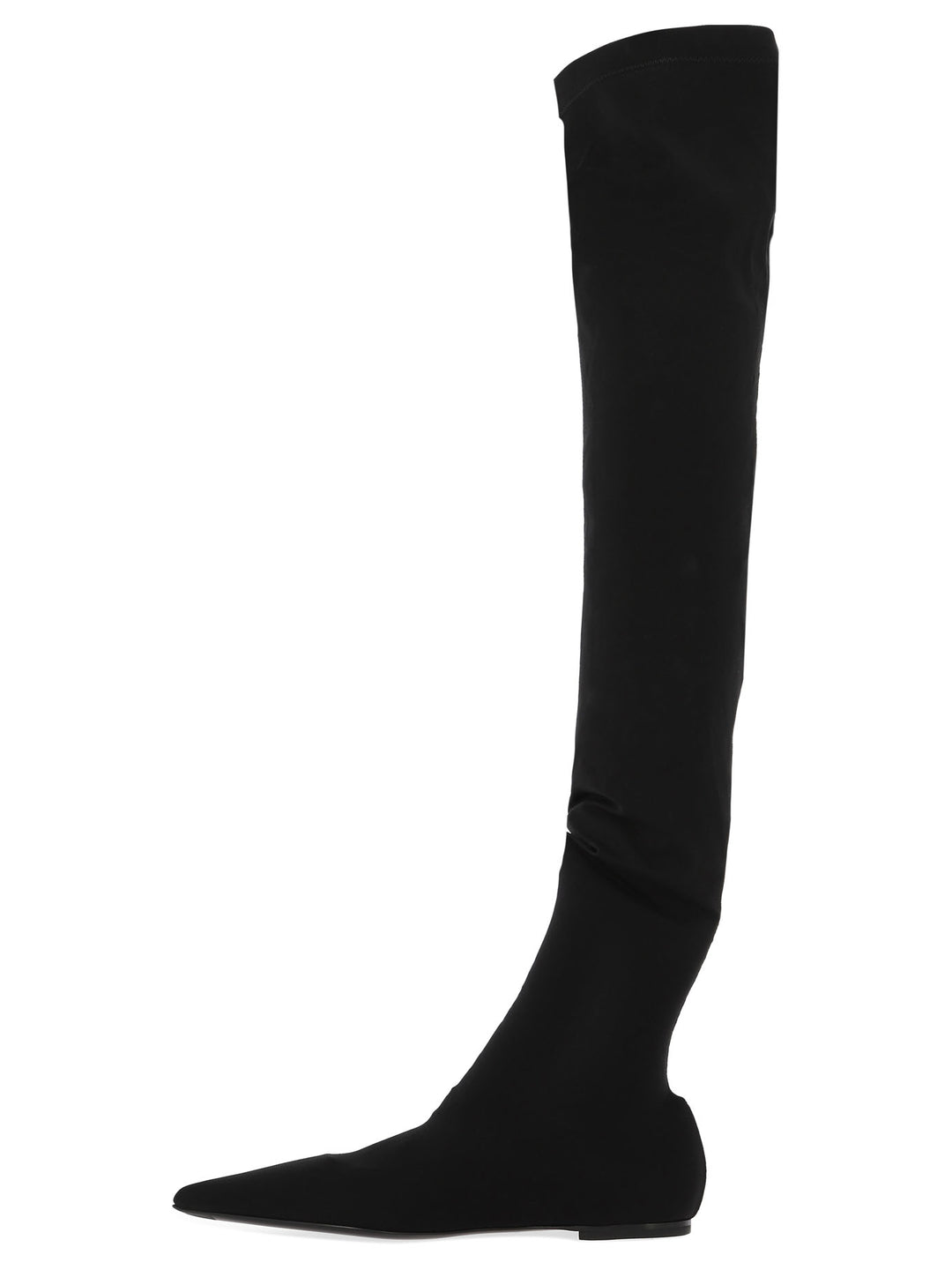 Stretch Jersey Thigh-High Boots Stivali & Stivaletti Nero