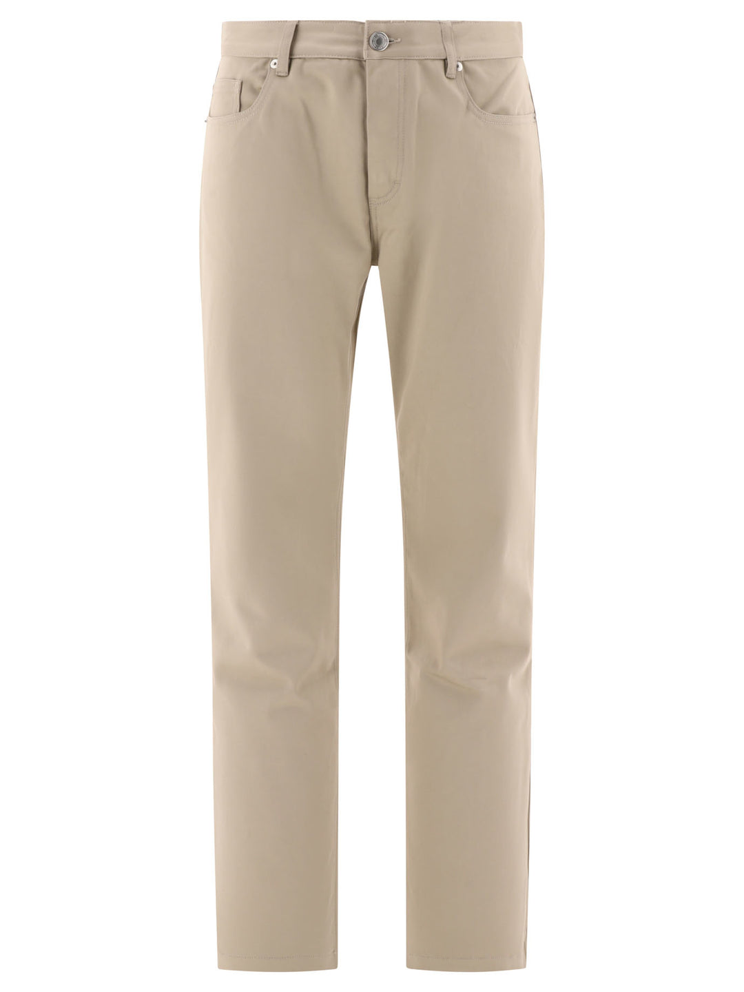 Straight Fit Trousers Beige