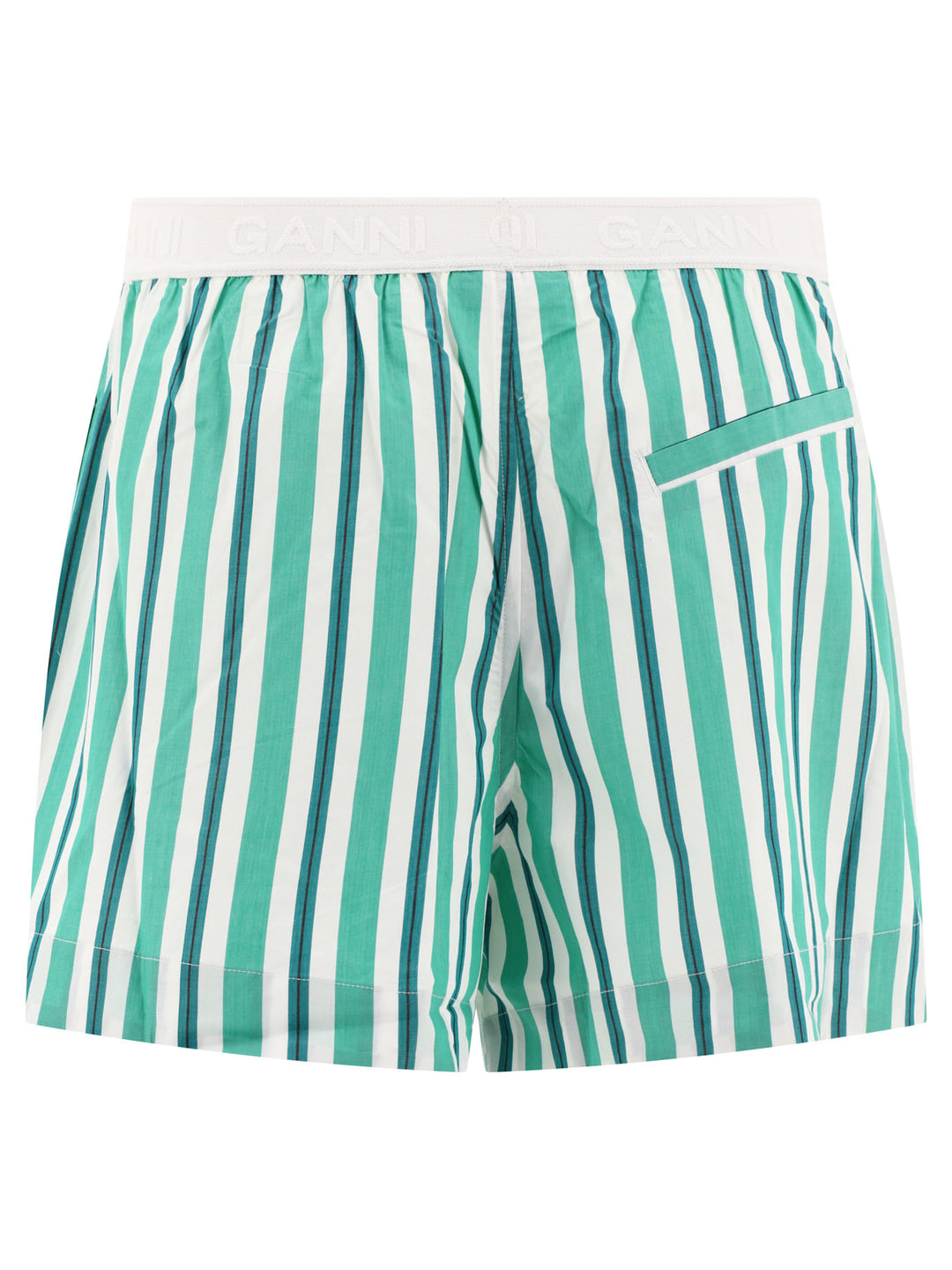 Striped Elasticated S Short Verde