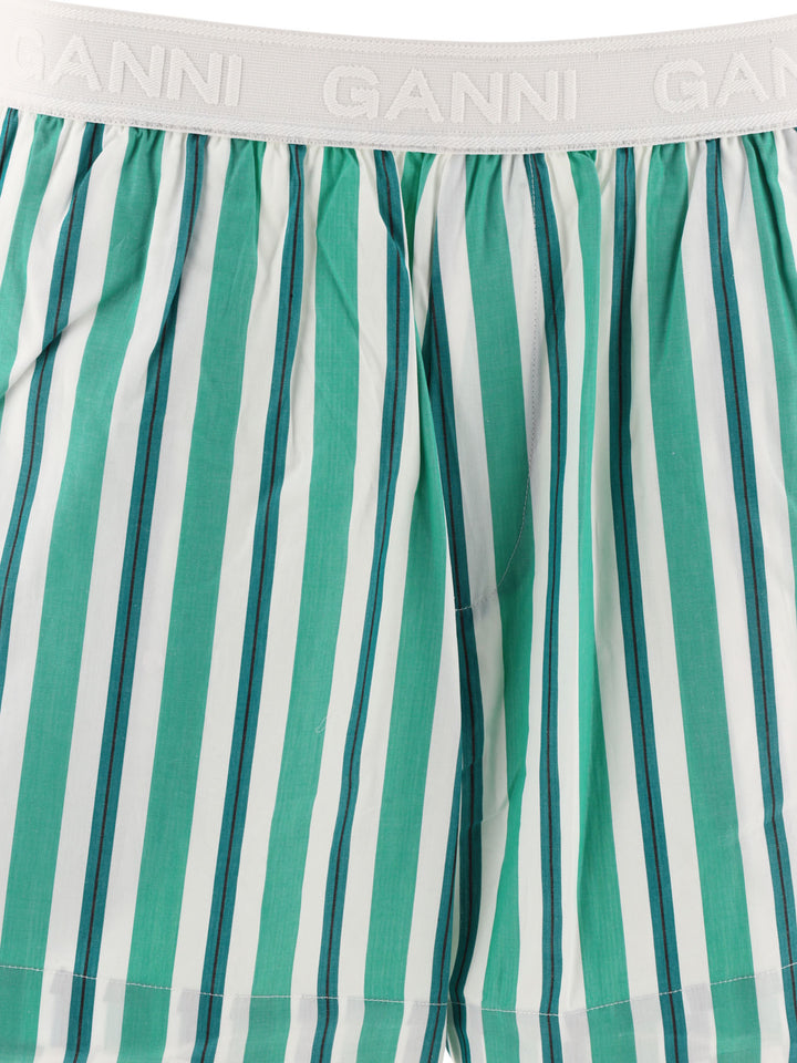 Striped Elasticated S Short Verde