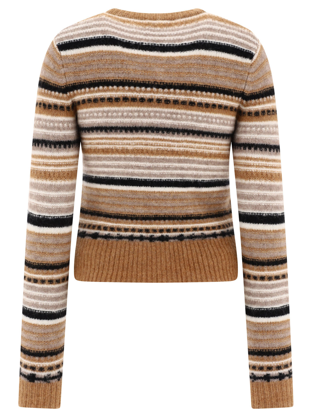 Striped Cardigan Knitwear Marrone