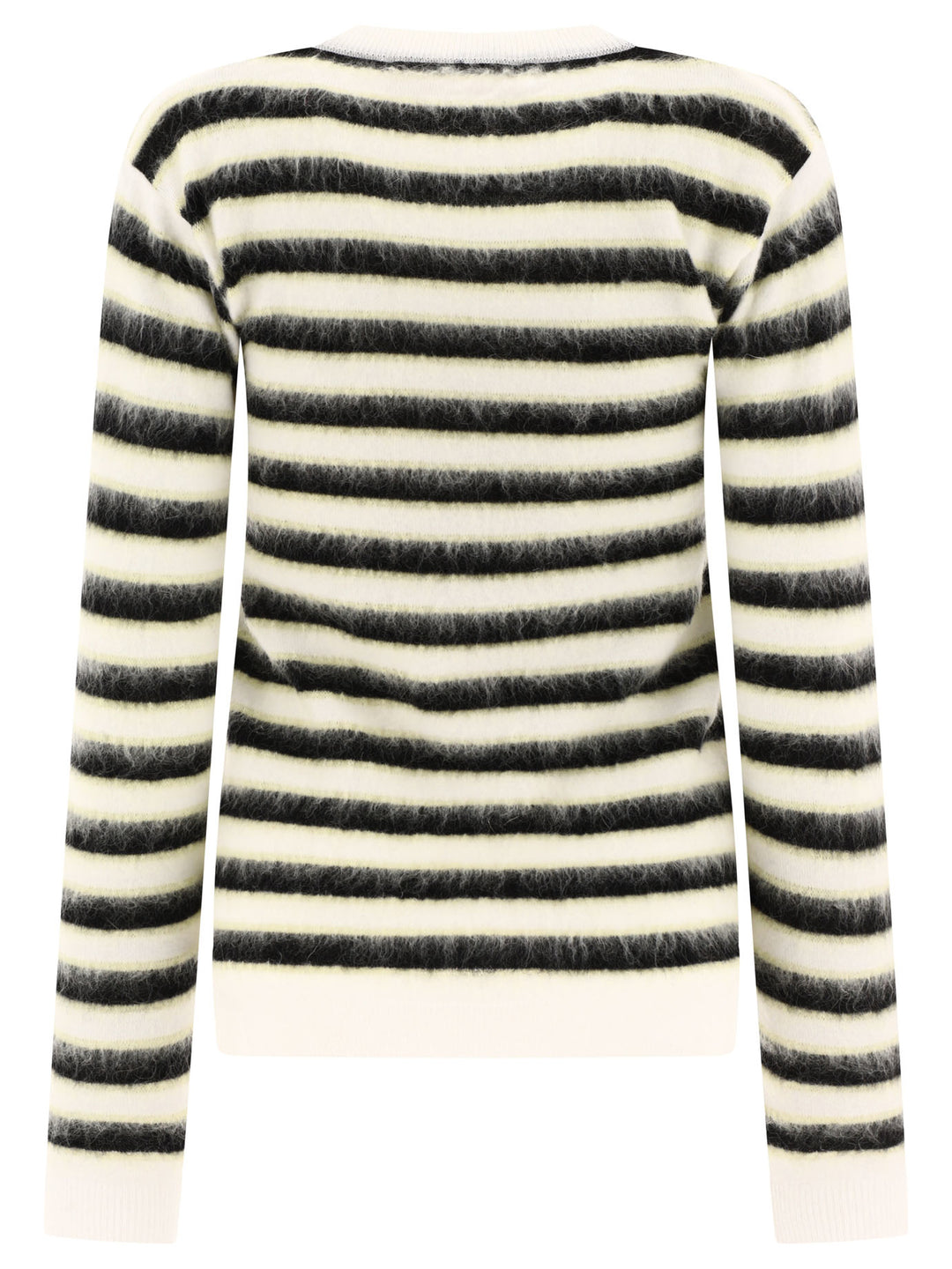 Striped Mohair Sweater Knitwear Bianco