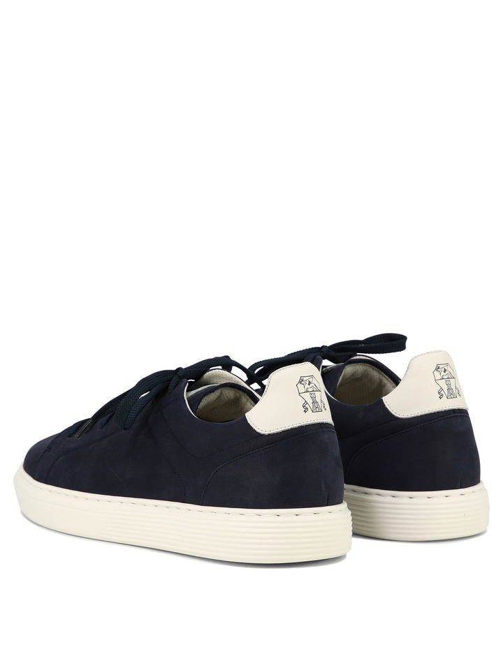 Nubuck Calfskin Sneakers Sneakers & Slip-On Blu