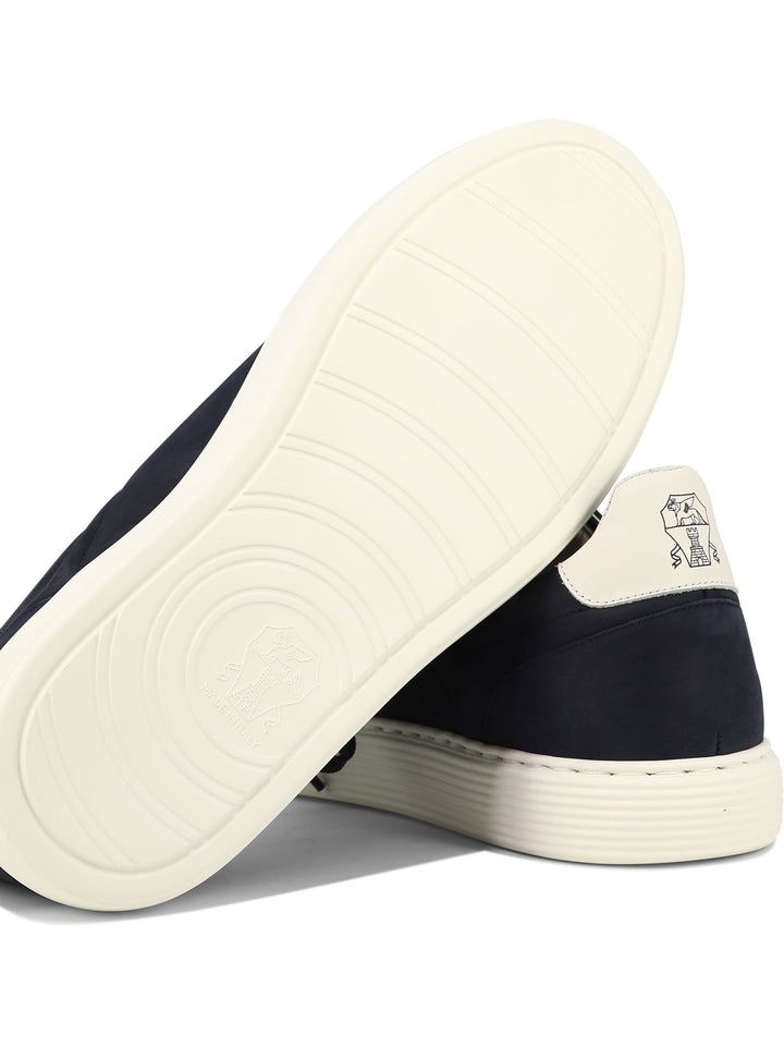 Nubuck Calfskin Sneakers Sneakers & Slip-On Blu