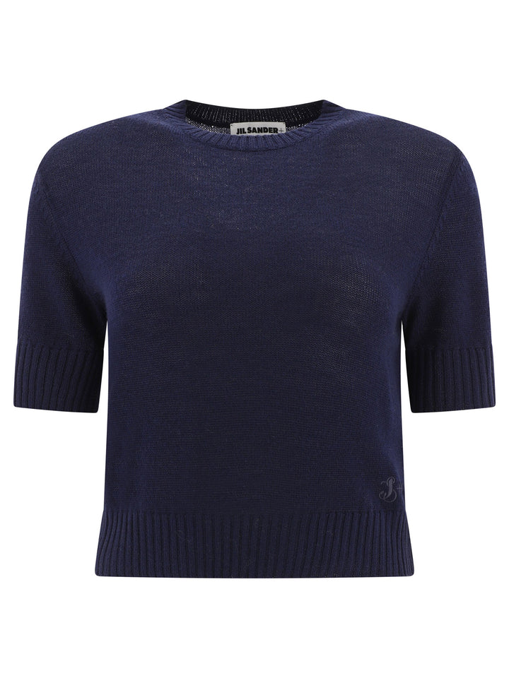 Wool Sweater T-Shirts Blu