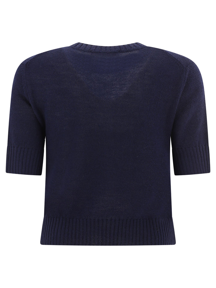 Wool Sweater T-Shirts Blu