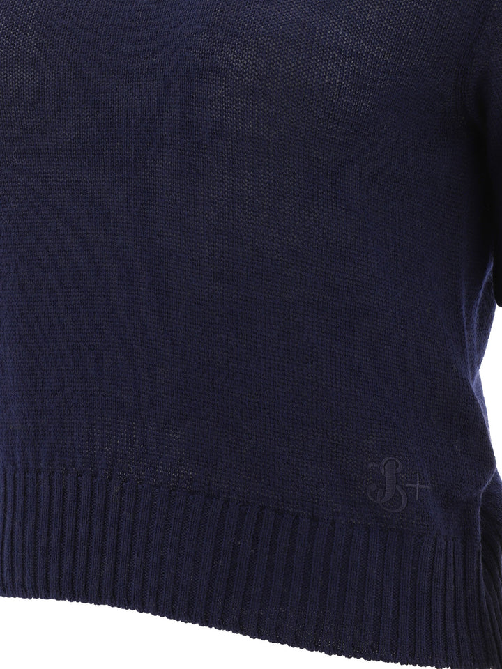 Wool Sweater T-Shirts Blu