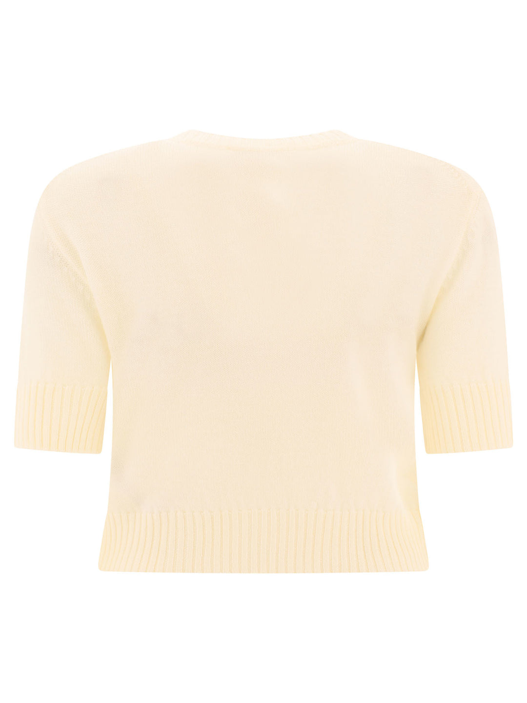 Wool Sweater T-Shirts Bianco