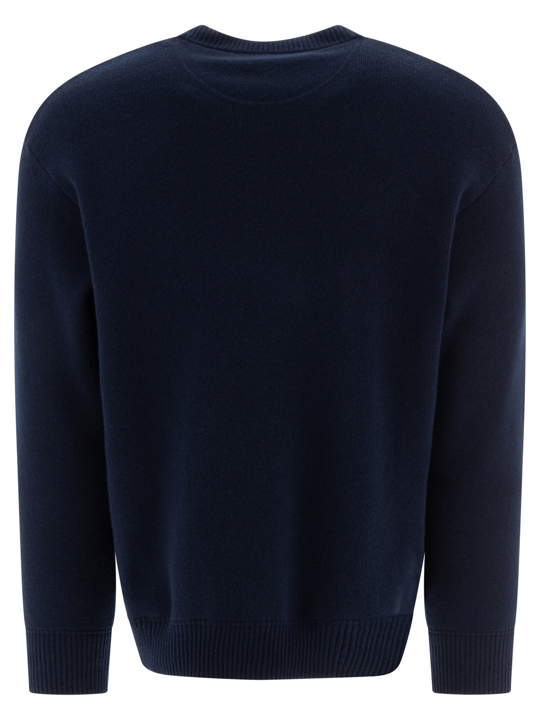 Wool Sweater With Valentino Embroidery Knitwear Blu