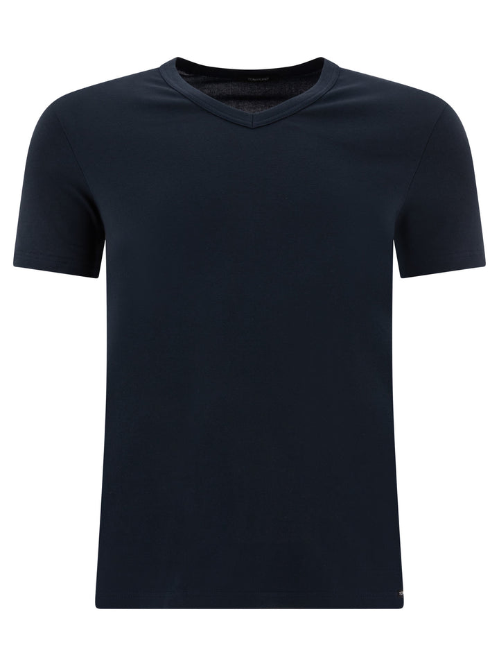 Slim-Fit Stretch Cotton-Jersey T-Shirt Underwear Blu