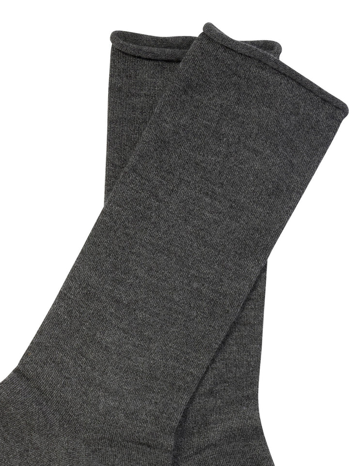 Stretch Cashmere Knit Calzini Grey