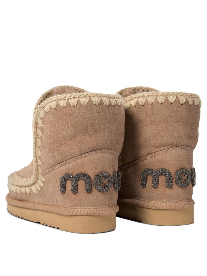 Eskimo 18 Glitter Logo Stivali E Stivaletti Beige