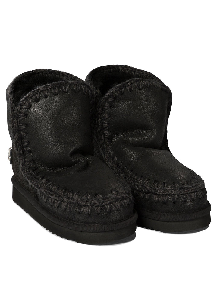 Eskimo 18 With Rhinestones Logo Stivali E Stivaletti Nero