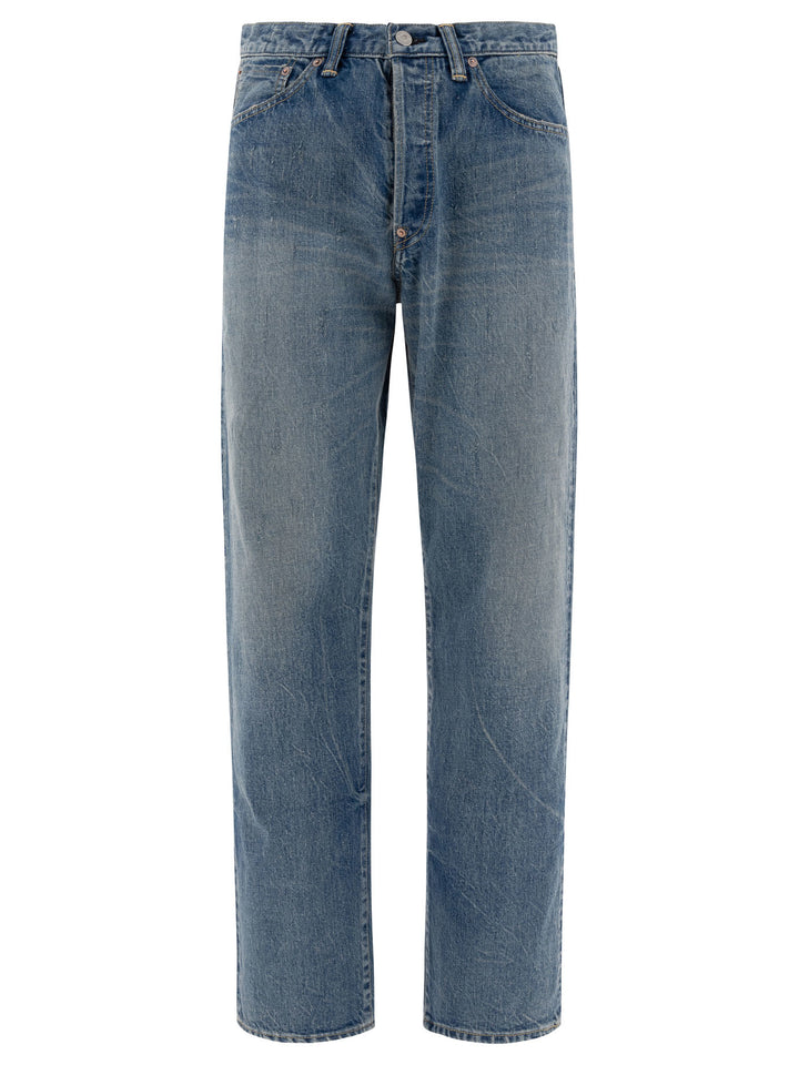 Straight Leg Jeans Blu