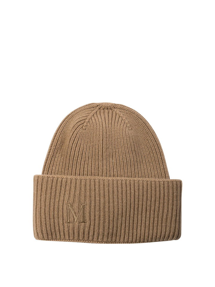 Ribbed Cashmere Beanie Cappelli Marrone