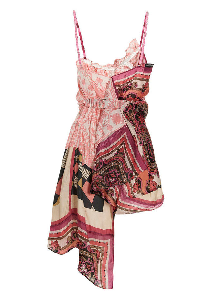 Slip Scarf Dresses Multicolor