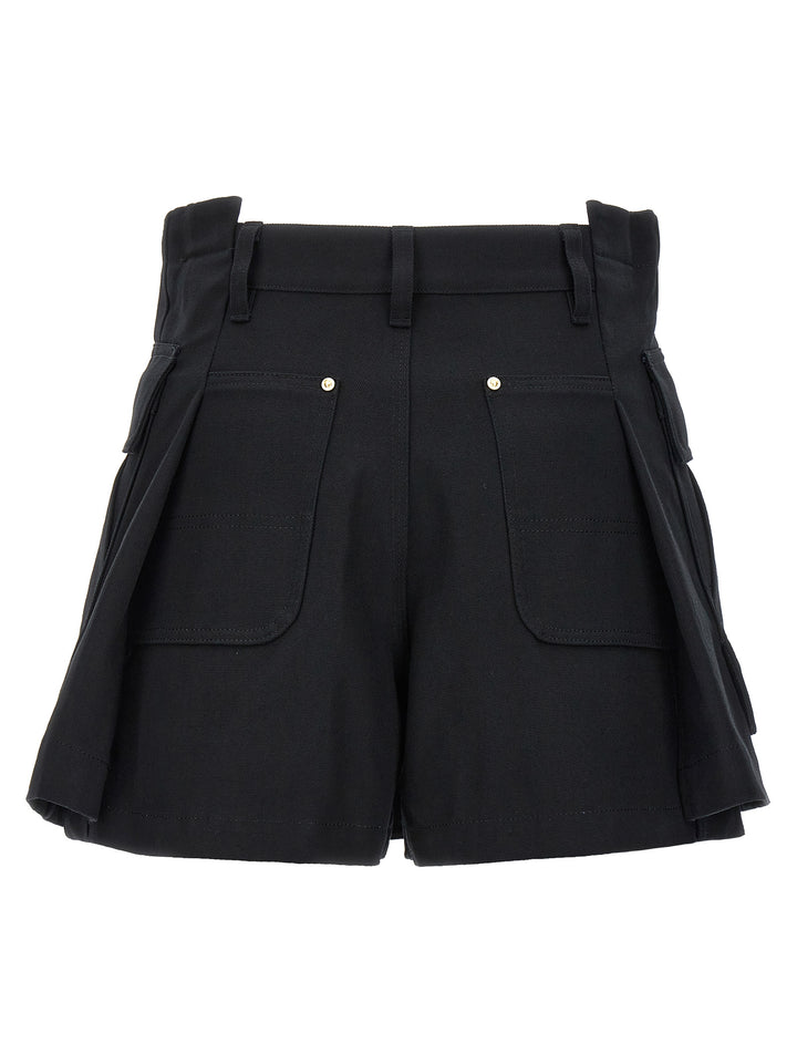 Sacai X Carhartt Wip Shorts Bermuda, Short Black