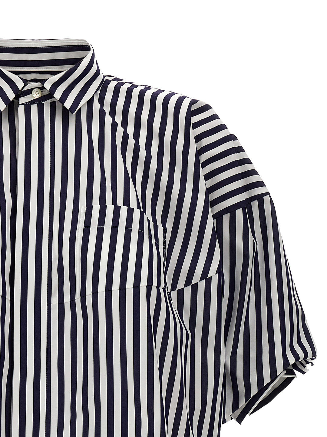 Striped Poplin Shirt Shirt, Blouse Blue