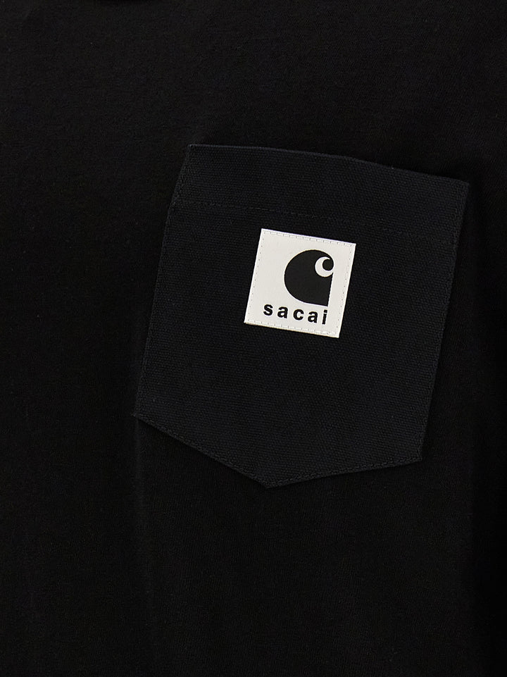 Sacai X Carhartt Wip T-Shirt Black