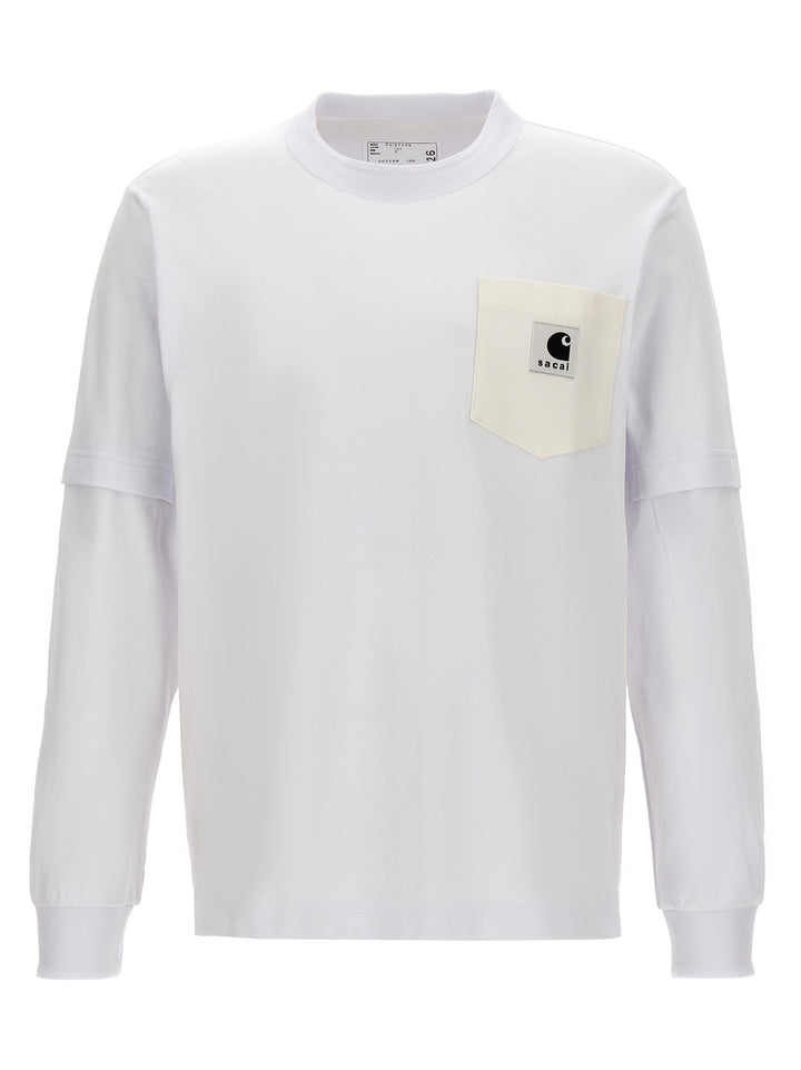 Sacai X Carhartt Wip T-Shirt White