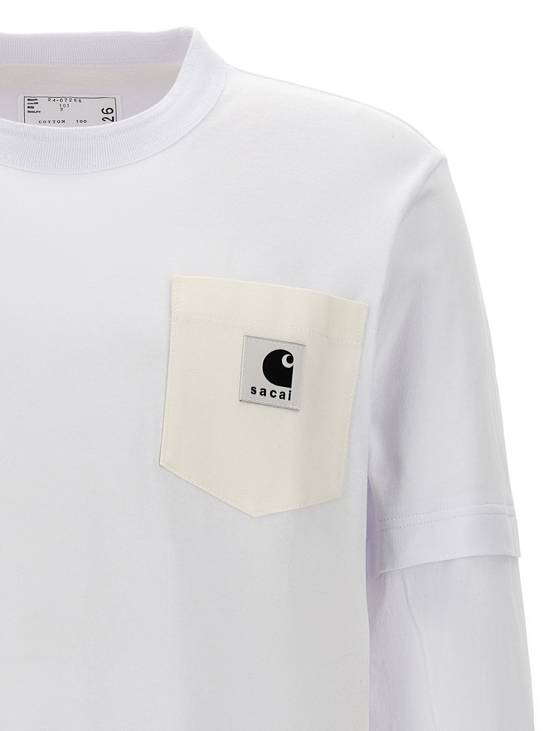 Sacai X Carhartt Wip T-Shirt White