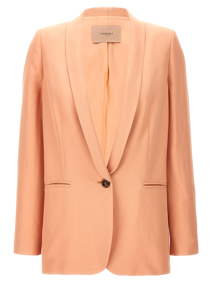 Single-Breasted Blazer Blazer And Suits Pink