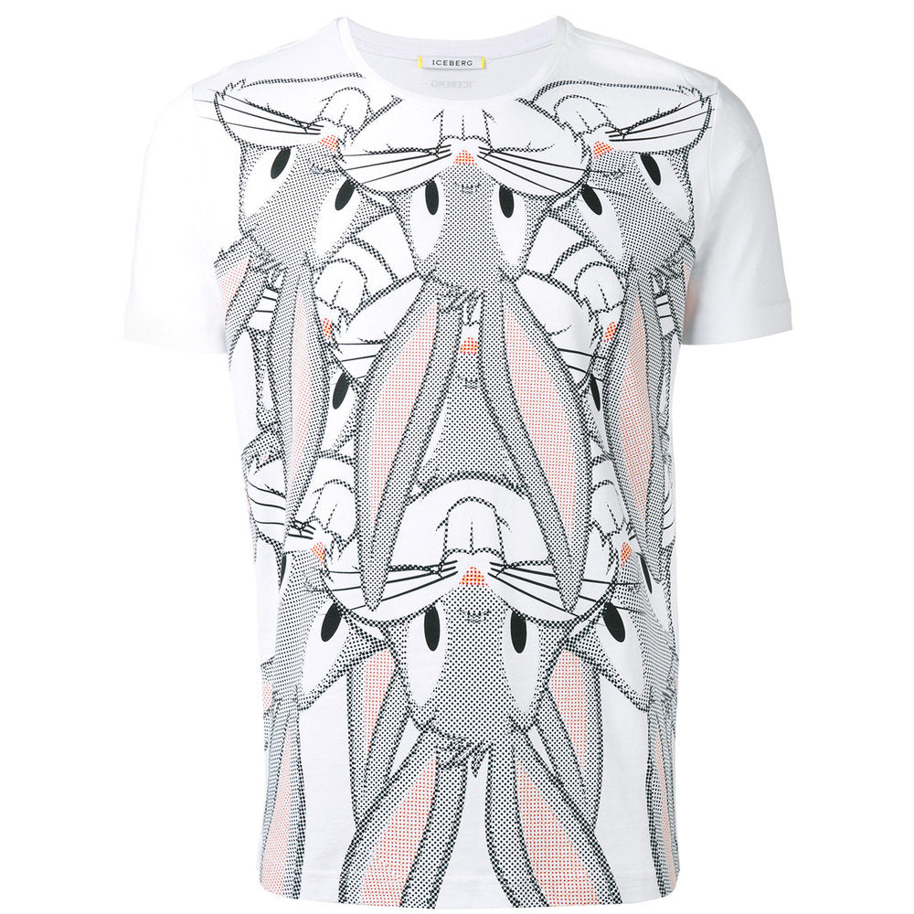 Iceberg Cotton T Shirts - White | Wanan Luxury