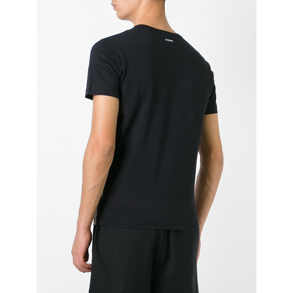 Iceberg Cotton T Shirts - Black | Wanan Luxury