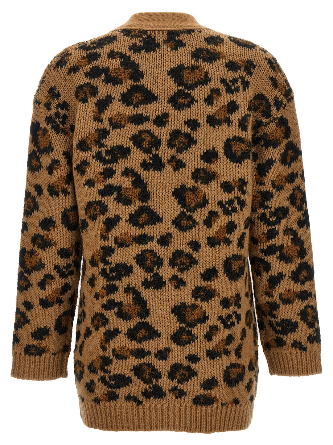 Valentino Animalier Cardigan Sweater, Cardigans Brown