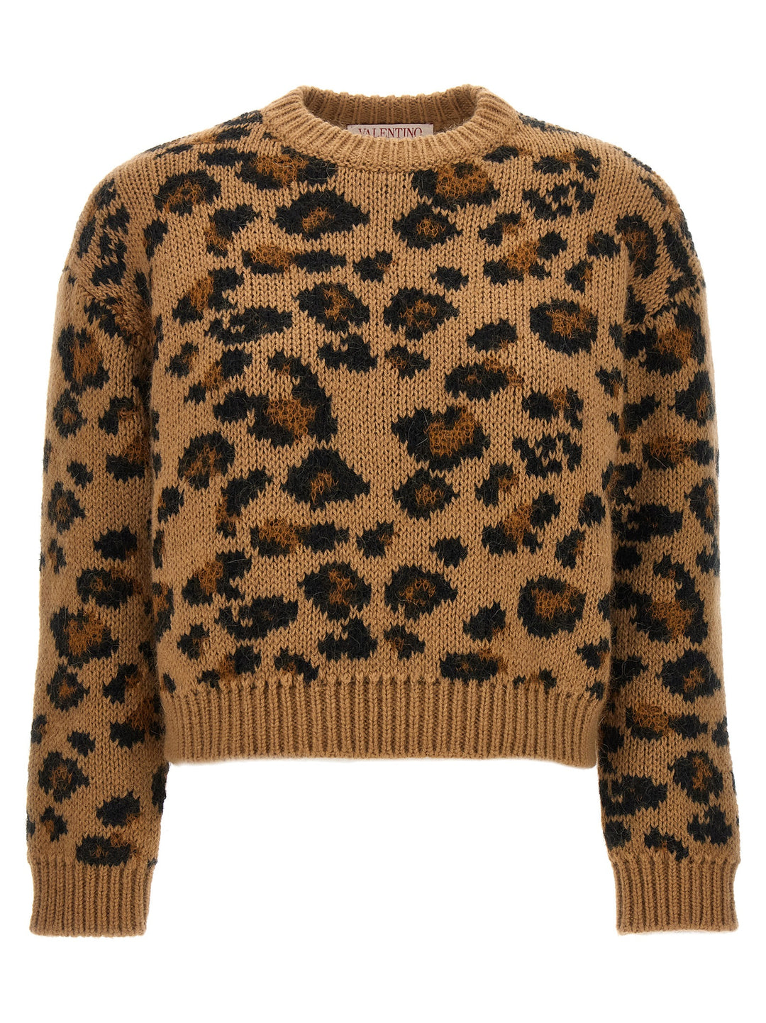 Valentino Animalier Sweater Sweater, Cardigans Brown