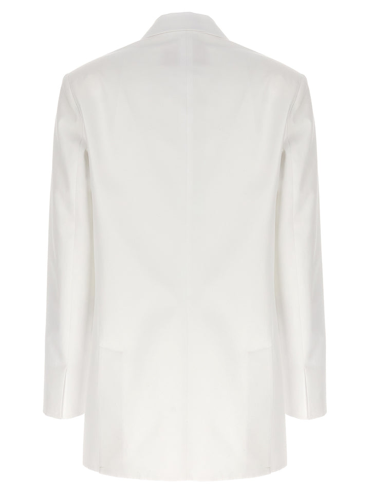 Valentino Double-Breasted Blazer Blazer And Suits White