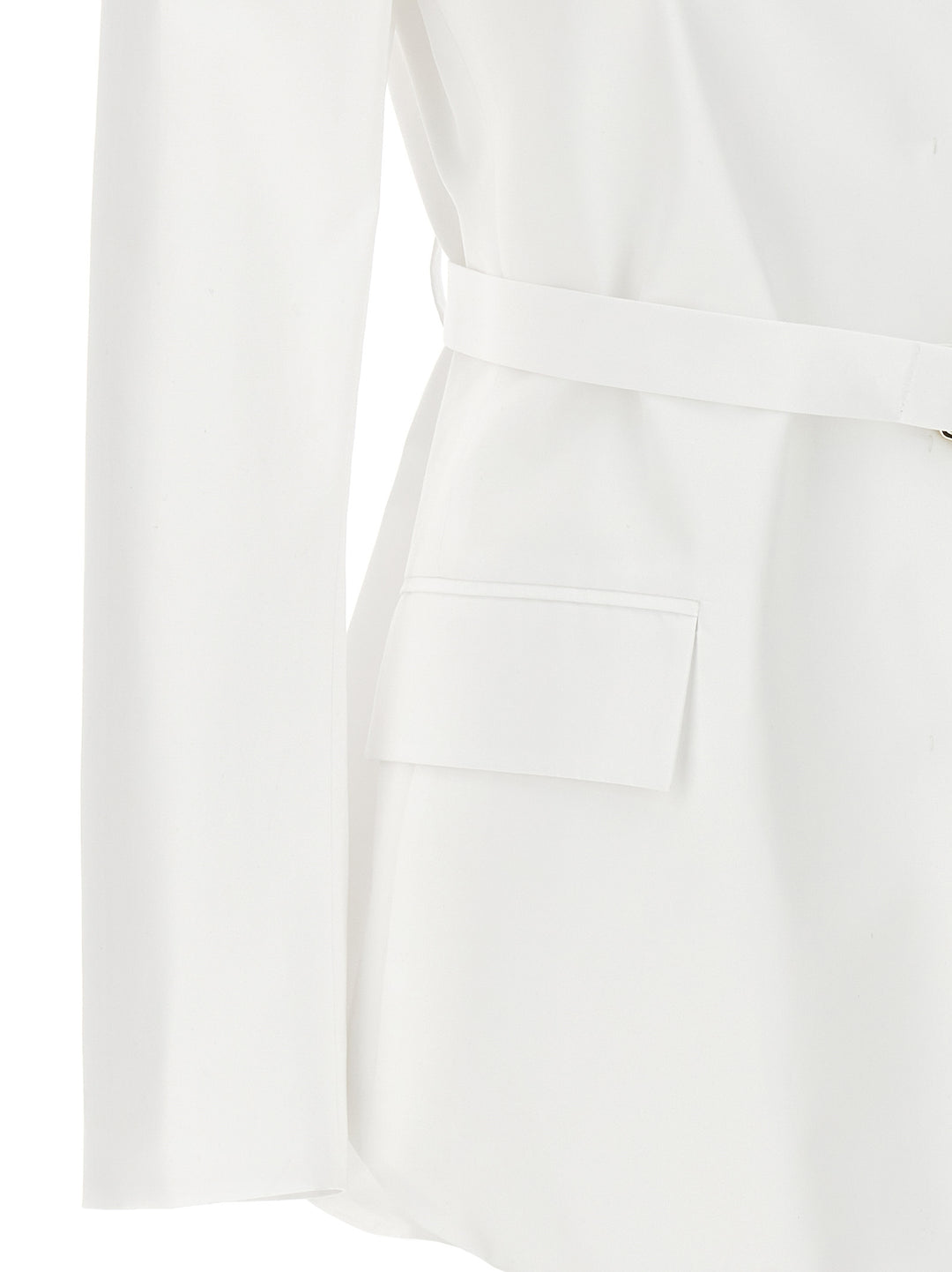 Valentino Belt Jacket Blazer And Suits White