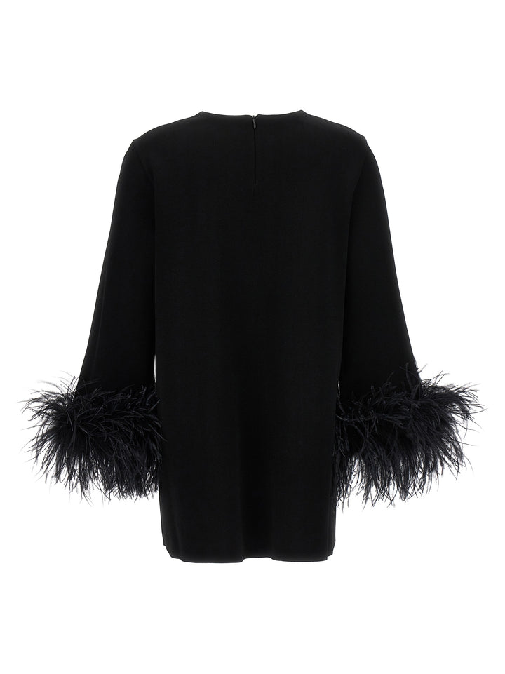 Valentino Feather Jersey Sweater, Cardigans Black