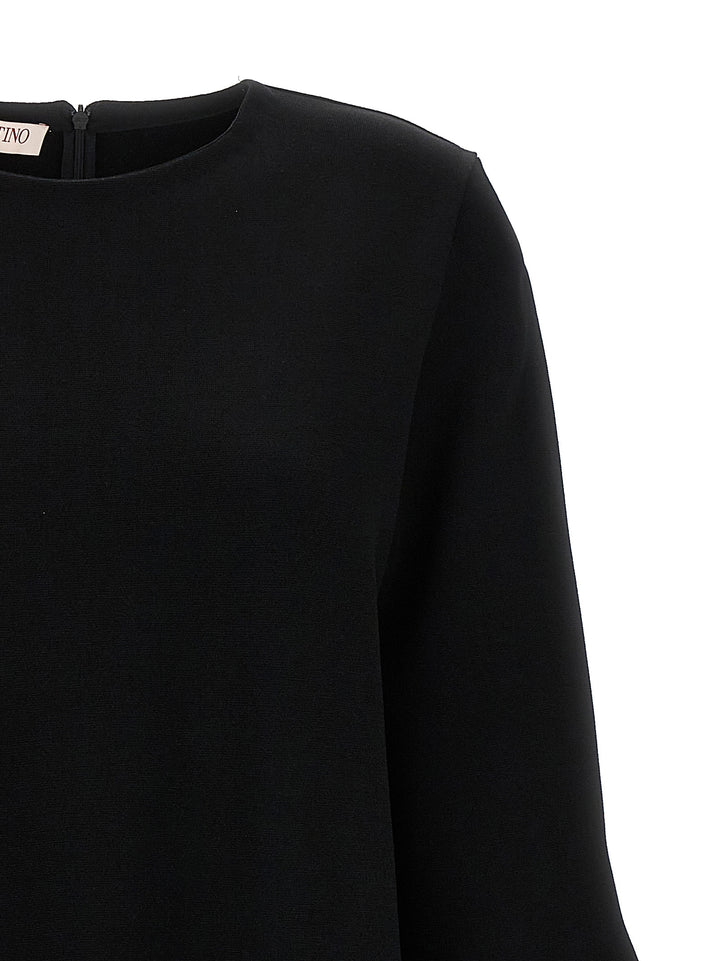 Valentino Feather Jersey Sweater, Cardigans Black