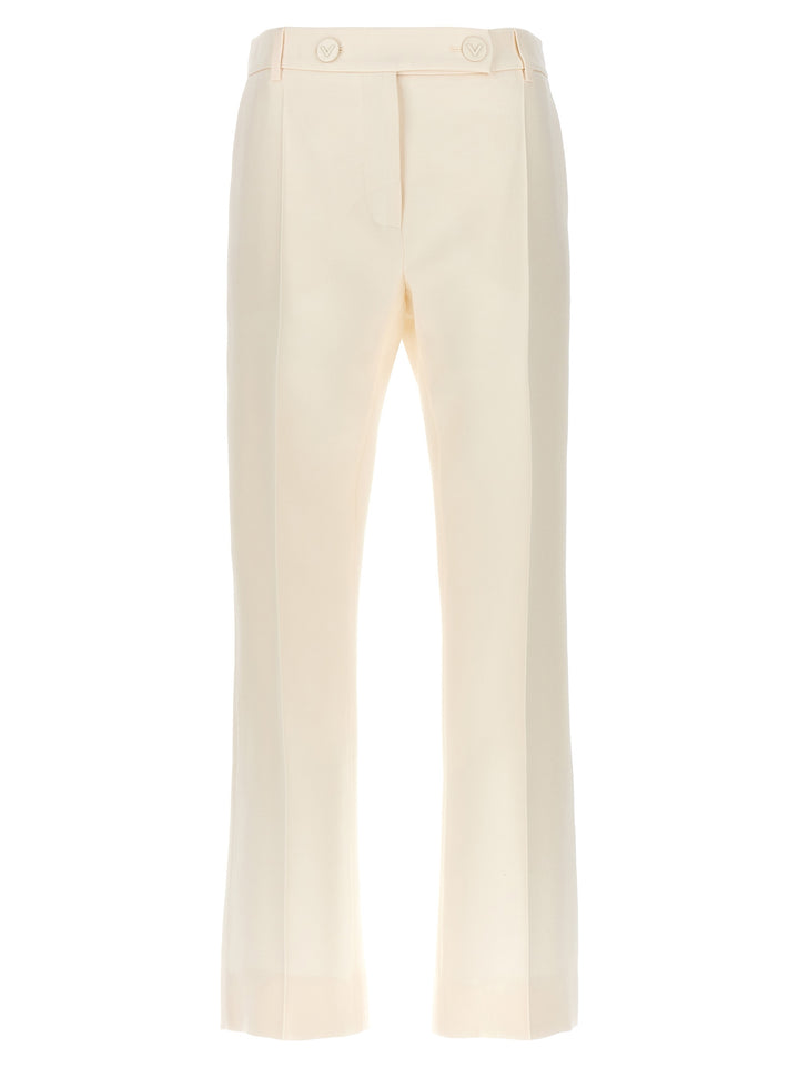 Valentino Garavani Crepe Couture Pants White