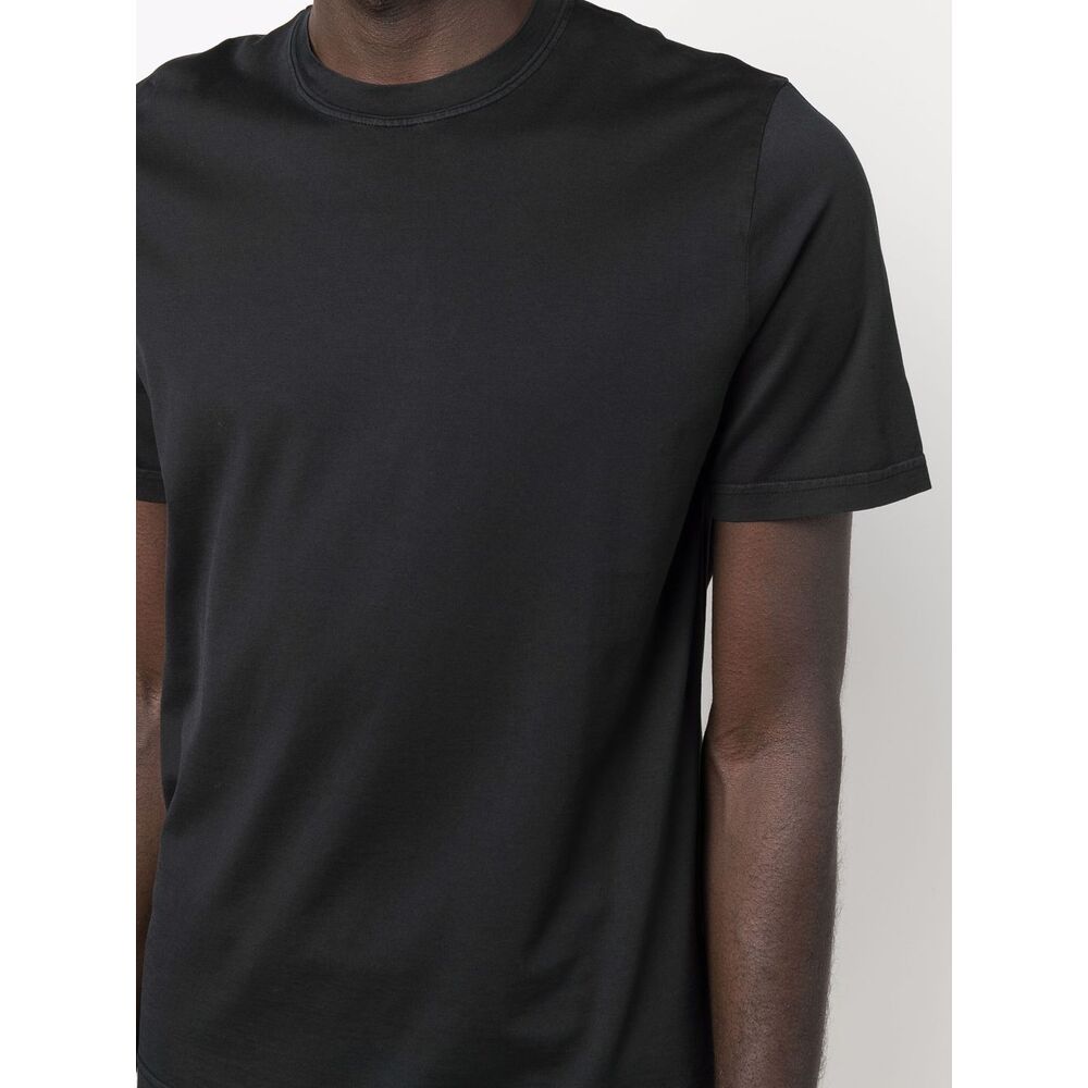 Fedeli Cotton T Shirts - Black | Wanan Luxury