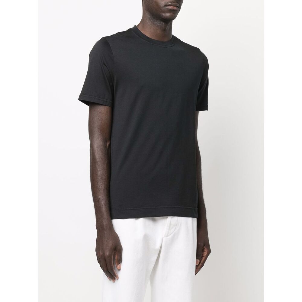 Fedeli Cotton T Shirts - Black | Wanan Luxury