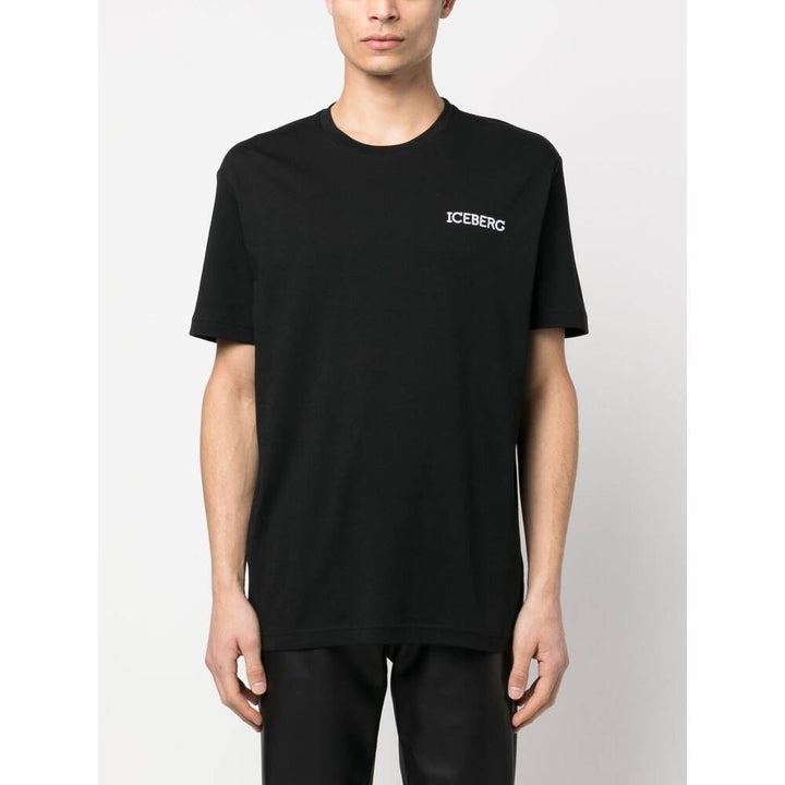 Iceberg Cotton T Shirts - Black | Wanan Luxury