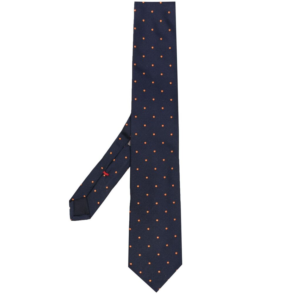 Lady Anne Silk Ties & Papillon - Blue, Orange | Wanan Luxury