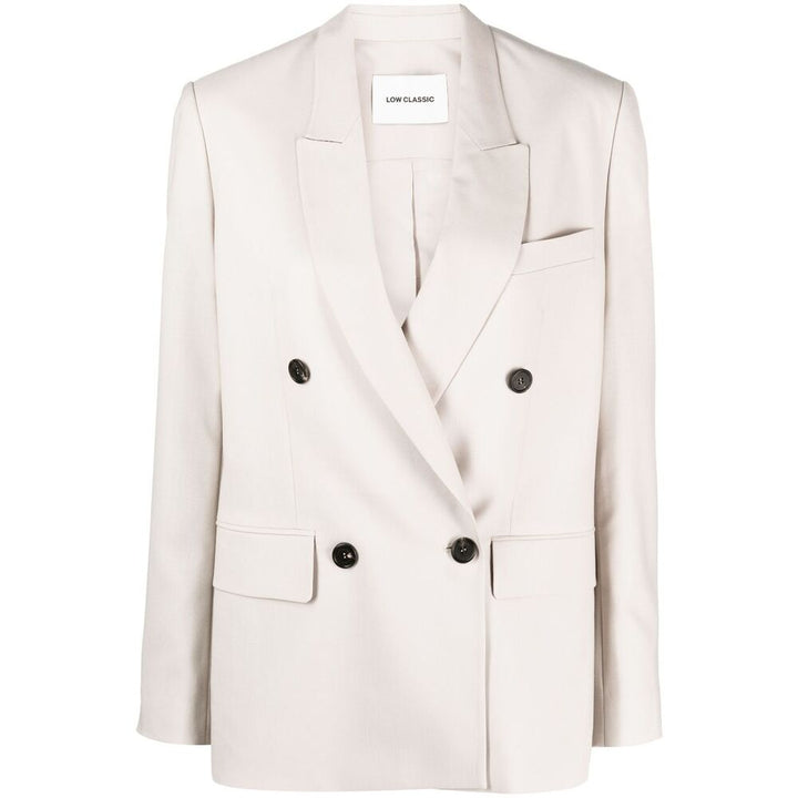 Low Classic Wool Jackets - Neutral | Wanan Luxury