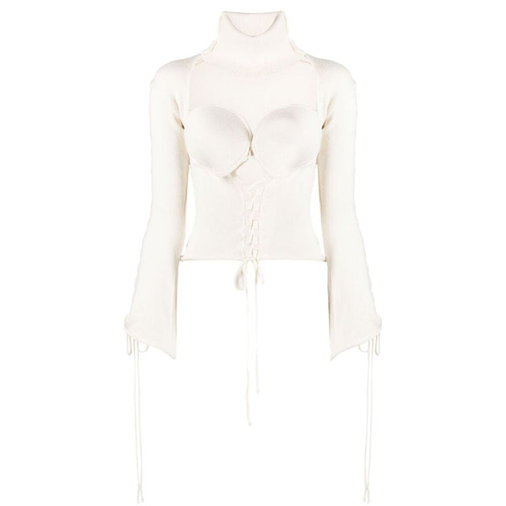 Julfer White Sweaters - White | Wanan Luxury